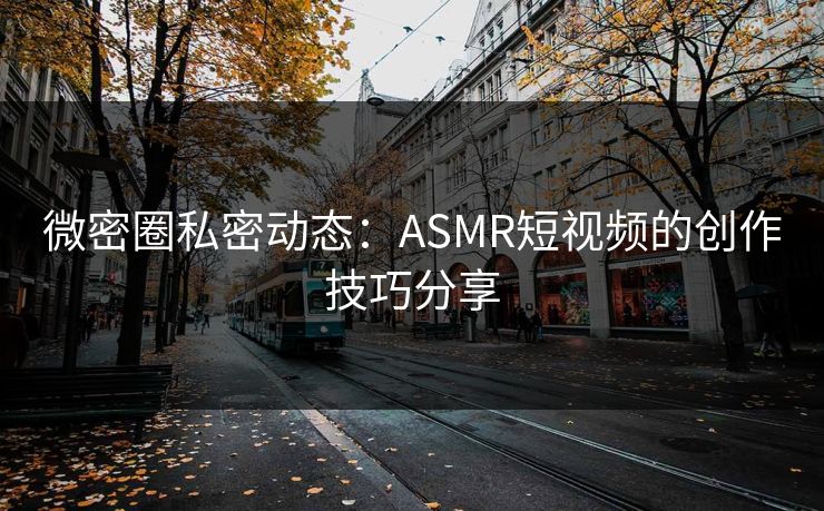 微密圈私密动态：ASMR短视频的创作技巧分享