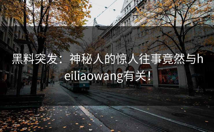 黑料突发：神秘人的惊人往事竟然与heiliaowang有关！