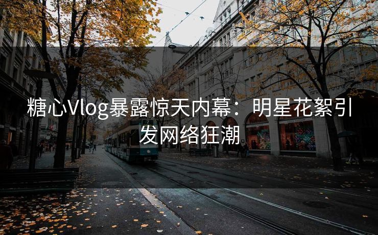 糖心Vlog暴露惊天内幕:明星花絮引发网络狂潮 糖心Vlog暴露惊天内幕:明星花絮引发网络狂潮