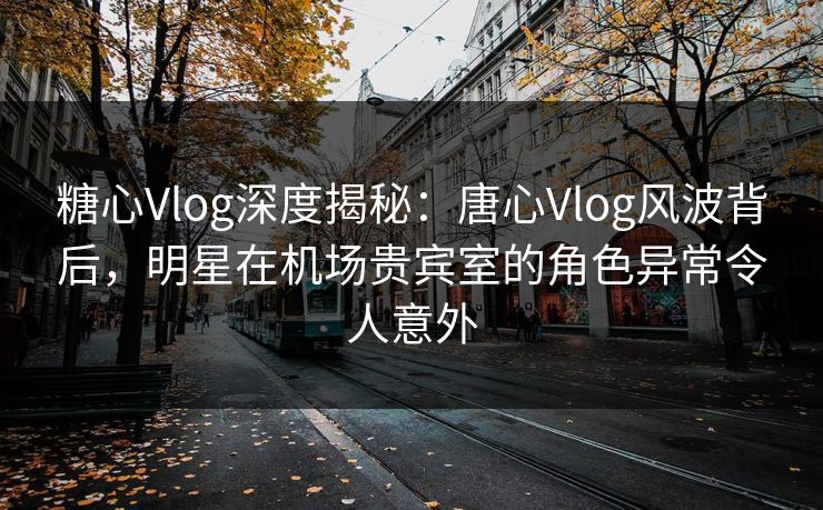 糖心Vlog深度揭秘:唐心Vlog风波背后,明星在机场贵宾室的角色异常令人意外 糖心Vlog深度揭秘:唐心Vlog风波背后,明星在机场贵宾室的角色异常令人意外